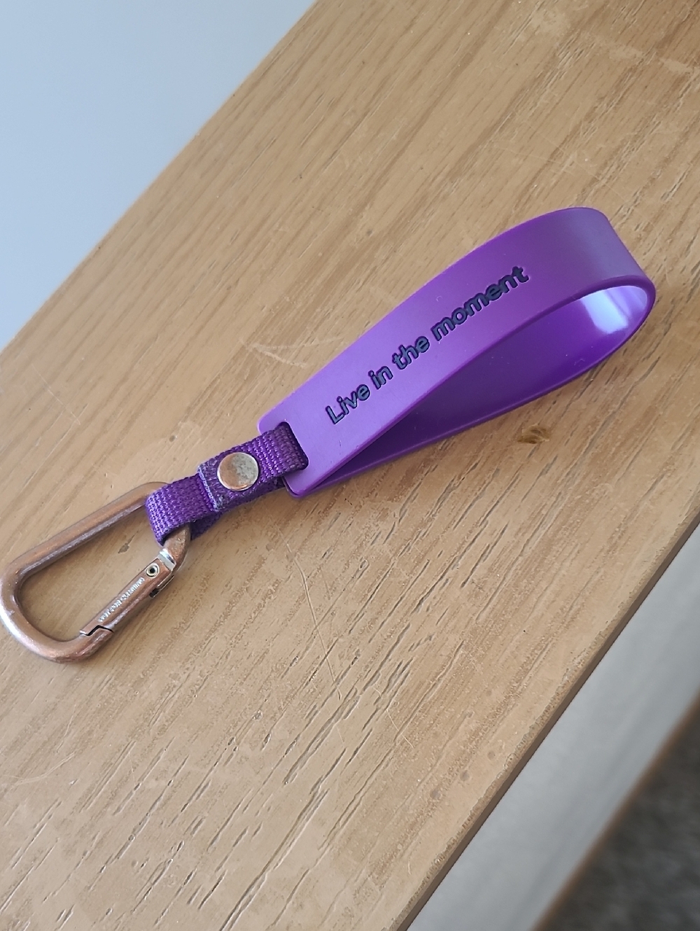 Lululemon Purple Keychain Wristlet with Carabiner - Picture 2 of 5